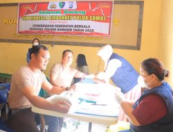 Personel dan ASN Polres Samosir Periksa Kesehatan 
