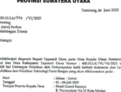 Biaya Bimtek Kades dan Operator Desa se-Taput Rp.6,2 M