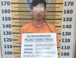 Polres Tebing Tinggi Tangkap Pria Pemilik Sabu di Paya Pinang 