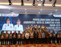 Gubsu Serahkan Dana DBH Rp 4,59 Miliar ke Pemko Tanjungbalai