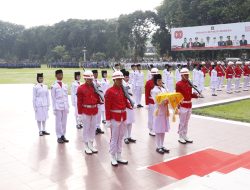 Kapolres Hadiri Upacara HUT RI di Lapangan Alun-alun Tengku Amir Hamzah