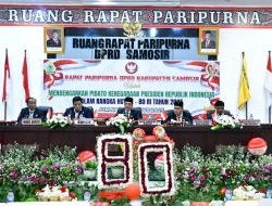 Rapat Paripurna DPRD Kabupaten Samosir Mendengarkan Pidato Kenegaraan Presiden