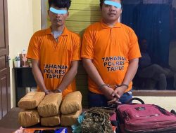 Pelaku Penyalagunaan Narkotika Diamankan Polres Tapanuli Utara 