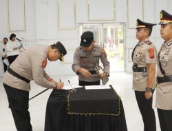 Kapolres Langkat AKBP David Triyo Prasojo Pimpin Sertijab Kasat Lantas 