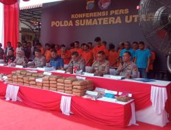 Poldasu dan 3 Kapolres Pamerkan Tangkapan