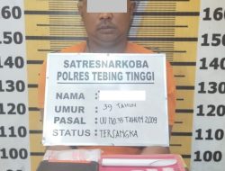 Satresnarkoba Polres Tebing Tinggi Ciduk Pemilik Sabu 