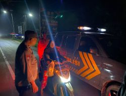 Personel Polsek Padang Tualang Patroli Malam Antisipasi Kejahatan Jalanan 