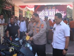 Polres Langkat Ungkap 8 Kasus Curanmor dan Penadahan  