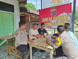 Bhabinkamtibmas Dengarkan Keluhan Masyarakat di Warung Kopi