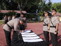 Sertijab Kasat Reskrim dan Sejumlah Pejabat Polres Langkat