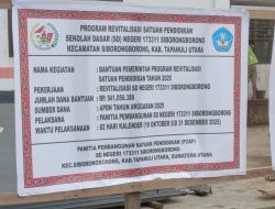 P2SP SDN 173311 Siborongborong Diduga Pakai Material Lama