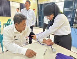 Lapas Tebing Tinggi Donor Darah dan Pengobatan Gratis Di Hari Bakti Kemenimipas 