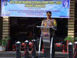 Polres Samosir Gelar Apel Pasukan Operasi Zebra Toba