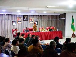 Bupati Taput Pimpin Rakor Evaluasi Pasca Bencana