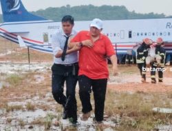 Rajawali Air Terbakar di Bandara Internasional Hang Nadim Batam