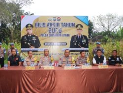 Rilis Polres Langkat, 2025 Lakalantas Dan Narkoba Meningkat