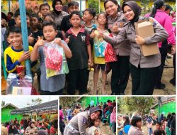 Polres Langkat Gelar Trauma Healing bagi Anak-Anak Korban Banjir