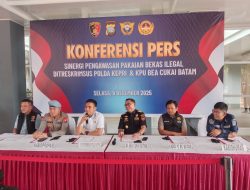 Ditreskrimsus Polda Dan Bea Cukai Batam Amankan Puluhan Koper Pakaian Bekas
