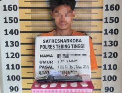 Pemuda Tebing Tinggi Ditangkap, Sabu 25 Gram