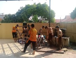 Peringati Isra’ Mi’raj Polres Tanjungbalai Bersihkan Rumah Ibadah