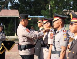 Kapolres Langkat Pimpin Sertijab Pejabat dan Purna Bakti