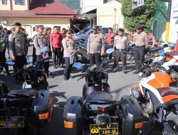 Kapolres Samosir Cek Kendaraan Dinas dan Senpi