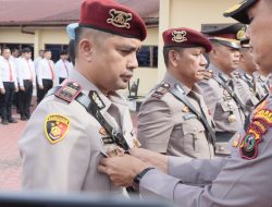 Kapolres Taput Pimpin Mutasi Sejumlah Perwira Polisi