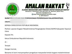 Pengangkatan Direksi Perseroda Taput Diduga Maladministrasi