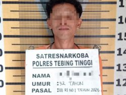 Sat Resnarkoba Polres Tebing Tinggi Tangkap Pemilik Sabu