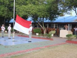 Kapolres Langkat Pimpin Upacara di SMAN 1 Stabat