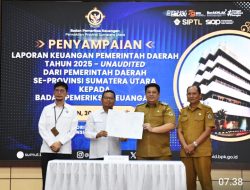 Tepat Waktu, Bupati Samosir Sampaikan LKPD 2025 ke BPK Sumut