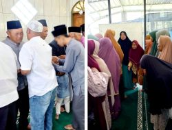 Masyarakat Dukuh Tlogo Halal Bihalal di Masjid Nashir Bin Hantus