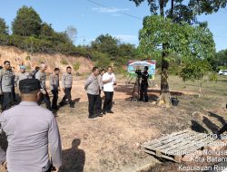 Polsek Nongsa Zoom Meeting dan Tanam Jagung Serentak  