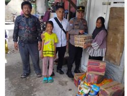 Kapolsek Lubuk Baja Berikan Tali Asih kepada Keluarga Korban Tenggelam  