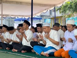 Sholat Idul Fitri di Rumah Tahanan Negara Batam