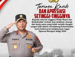Kapolda Kepri Apresiasi Suksesnya Operasi Ketupat Seligi 2026