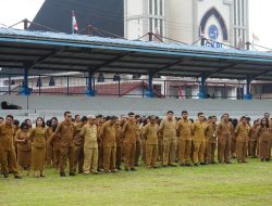 Pimpin Apel Gabungan, Bupati Tapanuli Utara Tekankan ASN Bekerja Keras