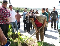 Bupati Samosir Dan Yayasan Pusuk Buhit Tebar  Bibit Ikan dan Tanam Pohon