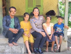 Kapolres Samosir Jadi Orangtua Asuh Anak Korban Penganiayaan 