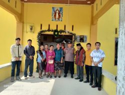 Berikan Rasa Aman, Polsek Padang Tualang Amankan Ibadah Minggu  