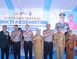 Masyarakat Langkat Antusias Ikuti Pelayanan Gratis Hari Bhayangkara