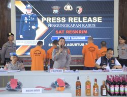 Sat Reskrim Polres Samosir Ungkap 7 Kasus Jadi Perhatian Publik