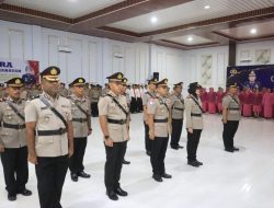 Kapolres Langkat Pimpin Sertijab Kabag Sdm, Kasat dan Kapolsek
