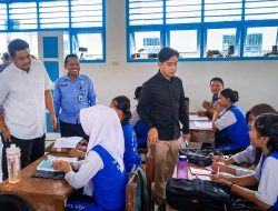  Bobby Dan Gibran Tinjau Rekonstruksi SMAN 1 Barus