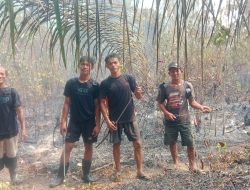 Api Mendekati Rumah, Warga Mensubang Padamkan Kebakaran