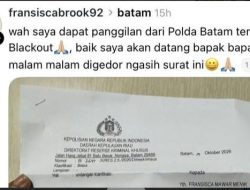 Batam Blackout Diposting, Ditreskrimsus Polda Kepri Panggil Warganet
