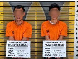 Sat Narkoba Polres Tebing Tinggi Amankan 2 Pria